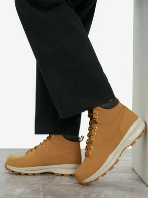 Ботинки мужские Nike Manoa Leather, желтый, арт. 454350-N06-700