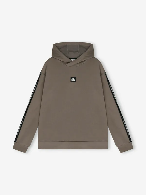 Худи Kappa прямого кроя с капюшоном, коричневый, арт. 134361KAP-T3
