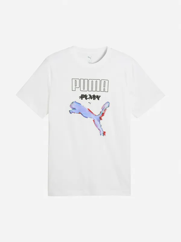 Футболка Puma Graphics Cyber, белый, арт. 694361P0P-02