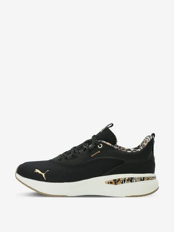 Кроссовки Puma Softride Charm Animal со вставками из сетки, черный, арт. 313963P0P-01