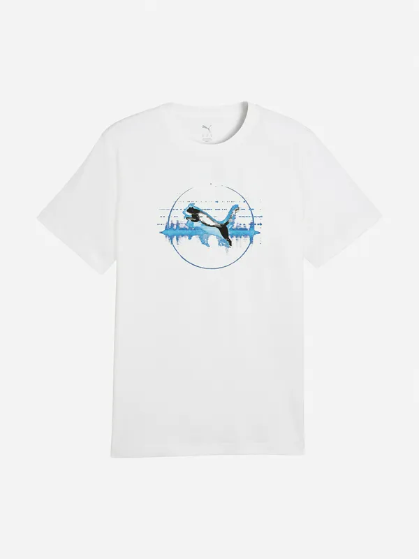 Футболка Puma Graphics Digital с принтом, белый, арт. 694359P0P-02