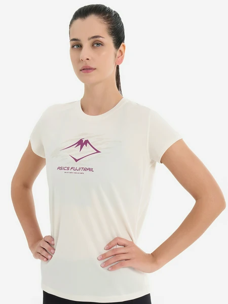 Футболка ASICS Fujitrail Logo, бежевый, арт. 2012C971ASC-200