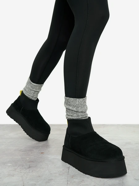 Угги UGG Classic Mini Dipper, черный, арт. 1168170U0I-BLK