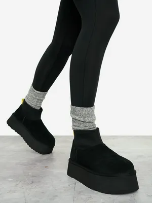 Угги UGG Classic Mini Dipper, черный, арт. 1168170U0I-BLK