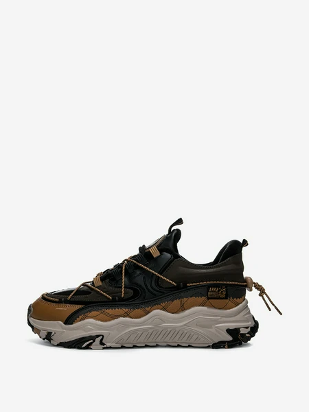 Кроссовки утепленные мужские Erke Jogging, коричневый, арт. 11125321005E1M-002