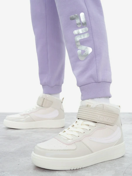 Кеды утепленные для девочек FILA Fil High Fur G, бежевый, арт. 134019FLA-C1