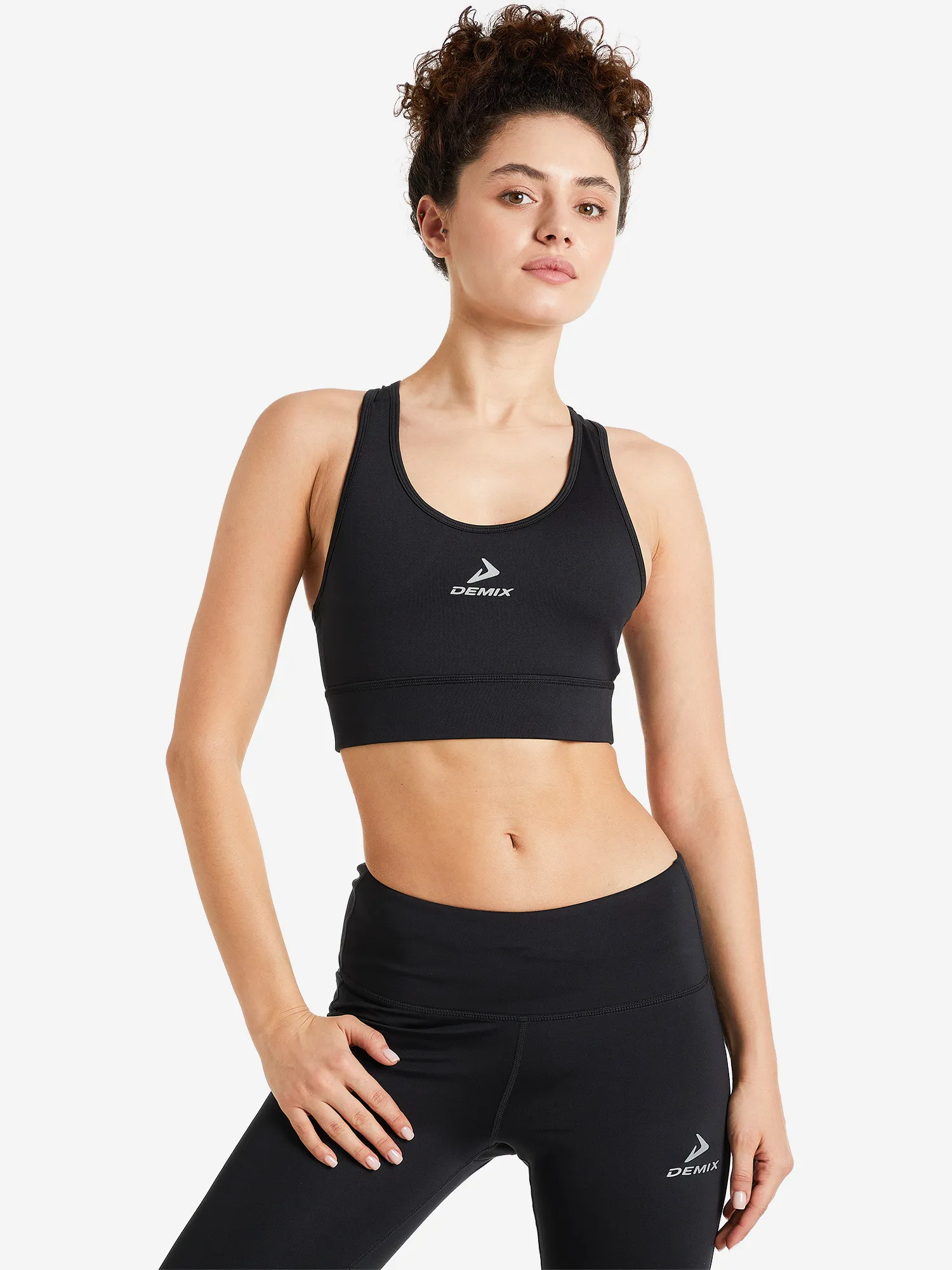 Топ бра спортивный Demix ActiveMove Essentials Longline, черный, арт. 123964DMX-99