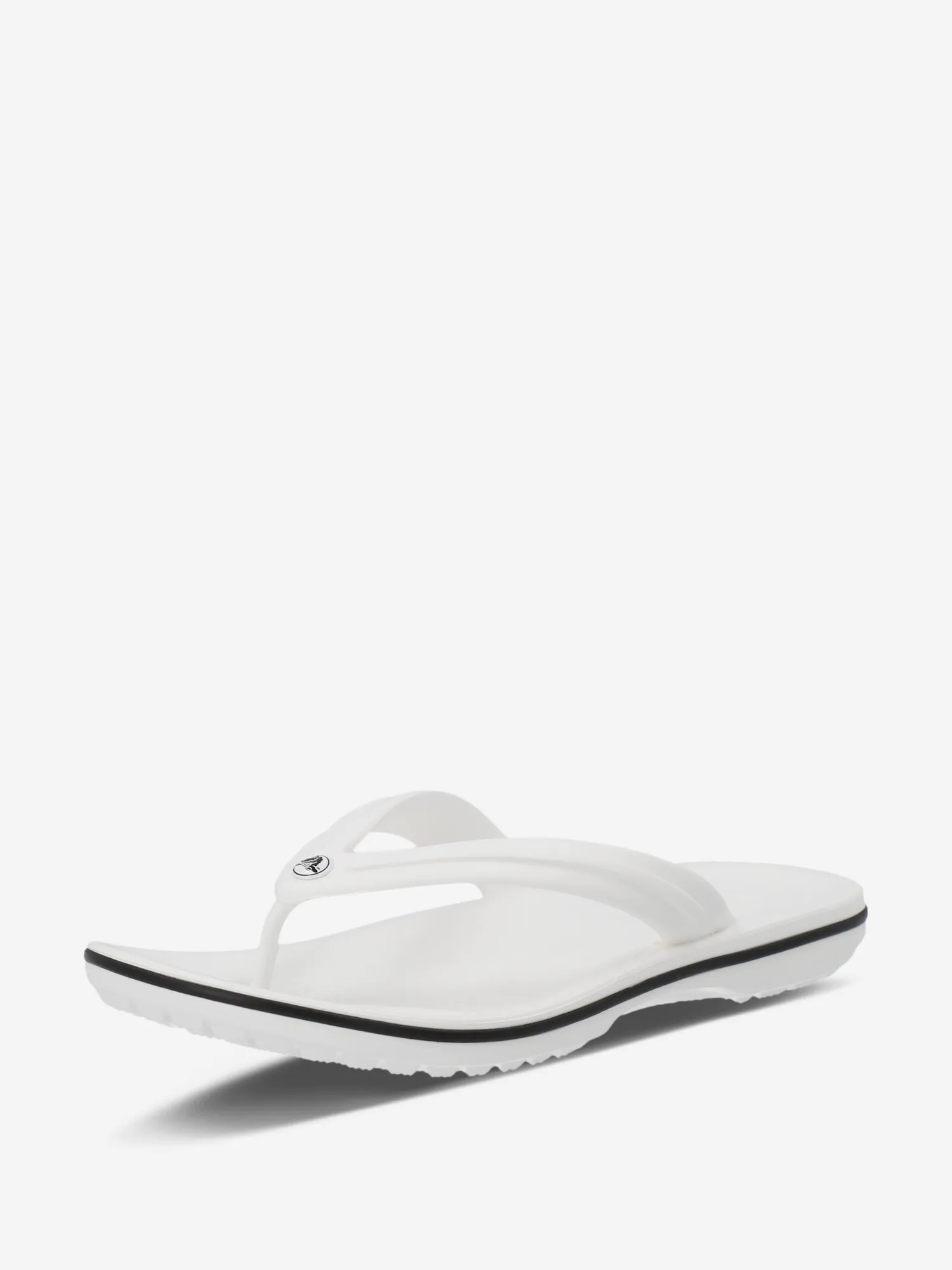 Шлепанцы Crocs Crocband Flip, белый, арт. 11033C1G-100