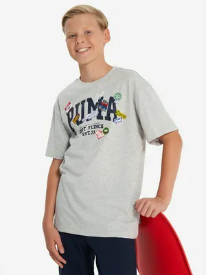 Футболка PUMA Basketball Hoopstellations, серый, арт. 688979P0P-04