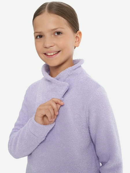 Джемпер флисовый для девочек Glissade, фиолетовый, арт. 124529GSD-V1