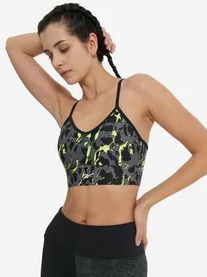 Топ бра спортивный Reebok, черный, арт. 100206296R00