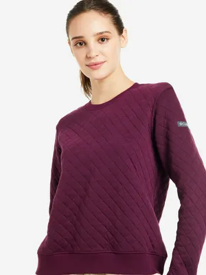 Свитшот женский Columbia Lodge Quilted Crew, фиолетовый, арт. 2013121CLB-616