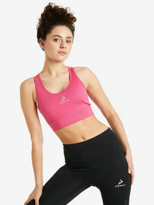 Топ бра спортивный Demix ActiveMove Essentials Longline, розовый, арт. 123964DMX-X2