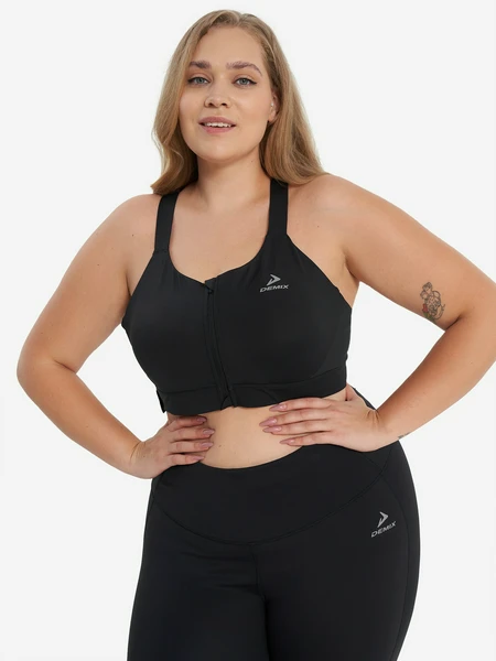 Топ бра спортивный Demix Plus Size, черный, арт. 137882DMX-99
