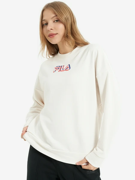Свитшот женский оверсайз FILA, бежевый, арт. 133354FLA-01