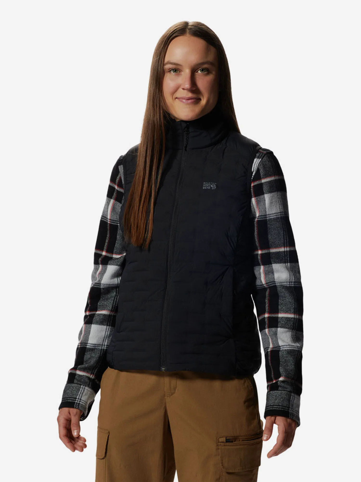 Жилет пуховый женский Mountain Hardwear Stretchdown, черный, арт. 2104811MHW-010