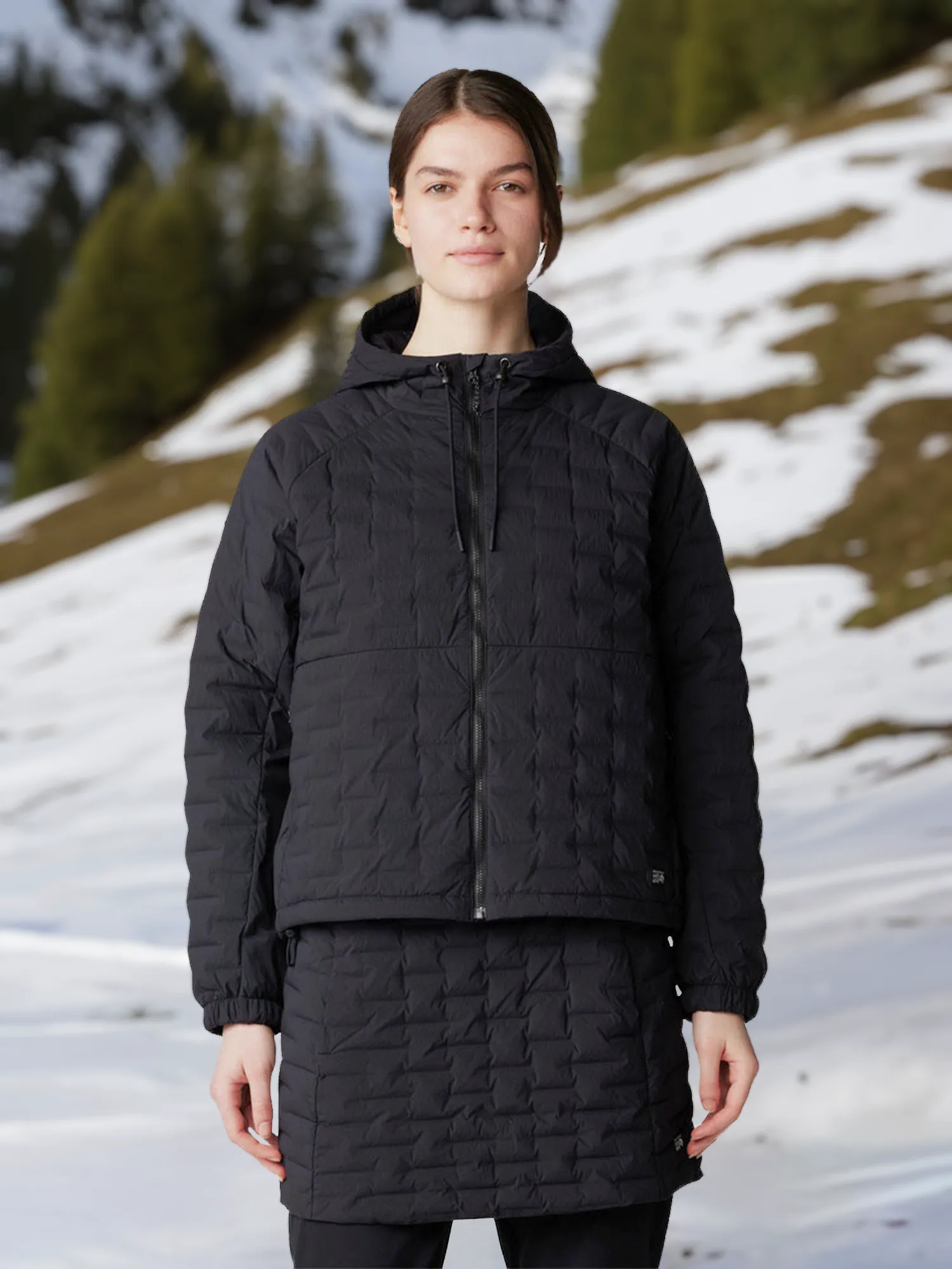 Пуховик Mountain Hardwear Stretchdown, черный, арт. 2077681MHW-010