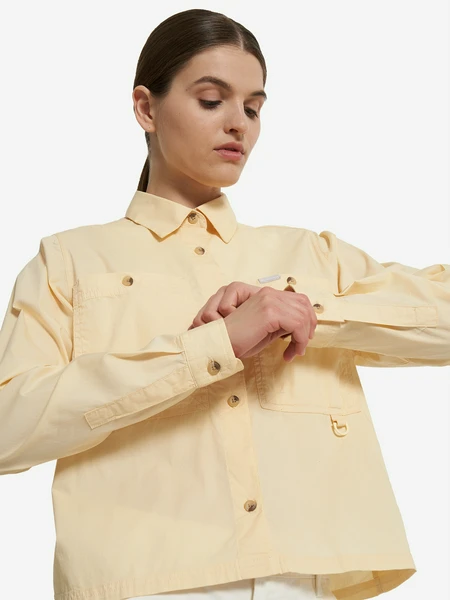 Рубашка женская Columbia Brea Falls Woven Ls, желтый, арт. 2118951CLB-758