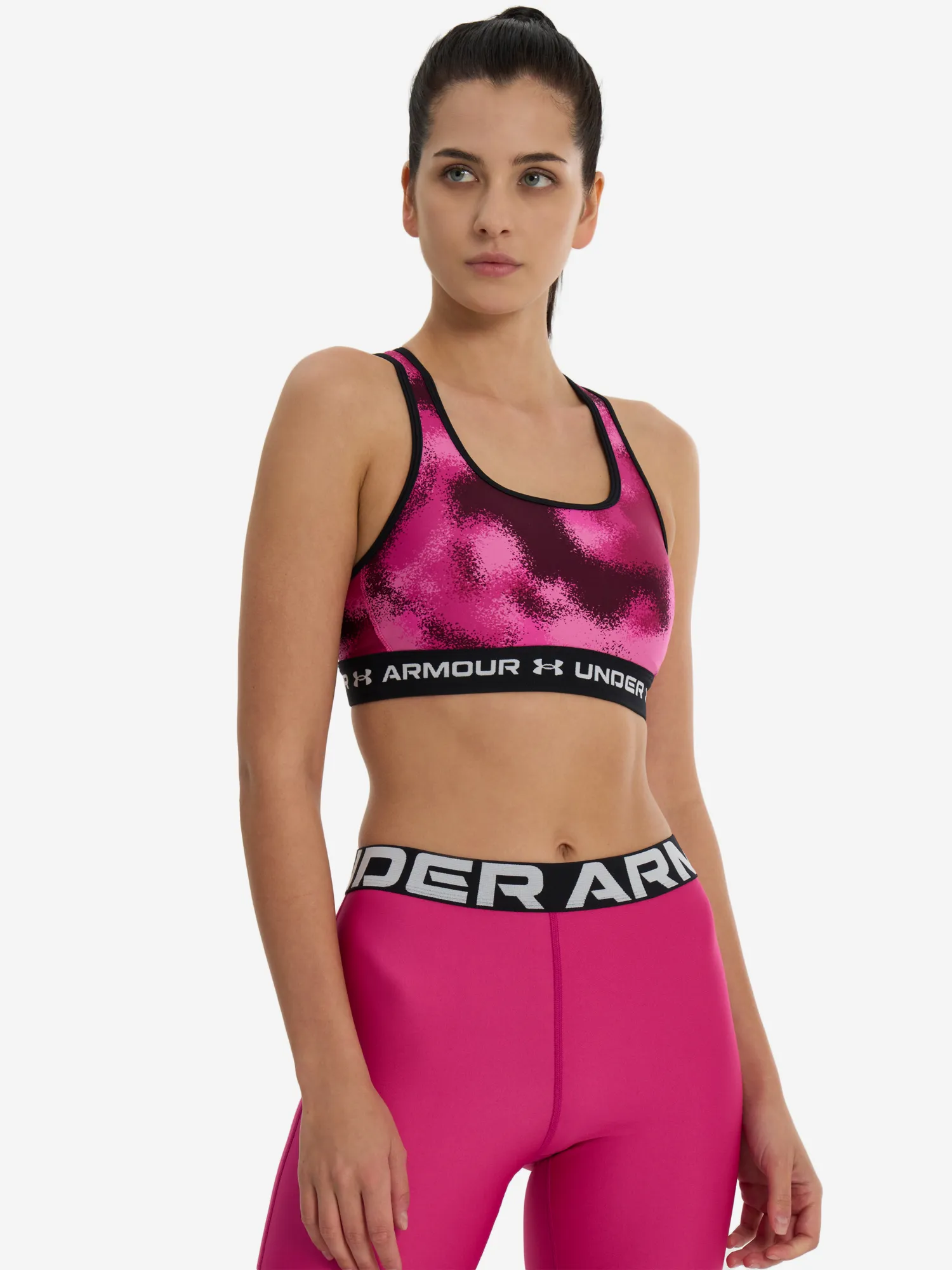 Топ бра спортивный Under Armour, розовый, арт. 1361042U0F-686