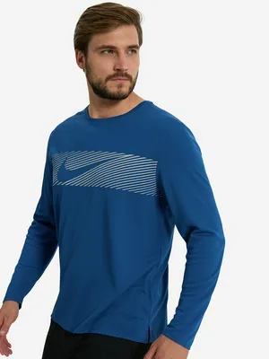 Лонгслив Nike Miler, синий, арт. FB8552N06-476