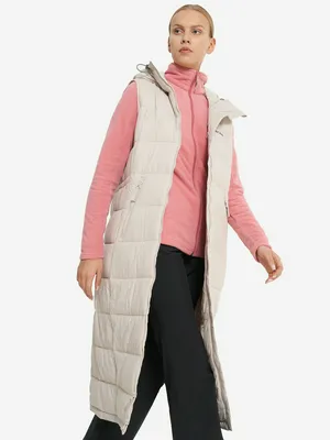 Жилет утепленный женский Columbia Pike Lake Long Vest, бежевый, арт. 2089281CLB-278