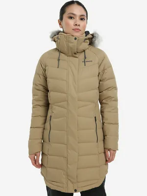 Пуховик Columbia Belle Isle Mid Down Jacket, коричневый, арт. 2051441CLB-214