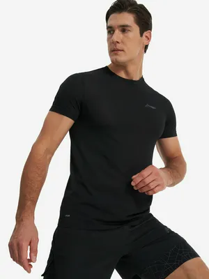 Футболка мужская Li-Ning, черный, арт. ATSU053-1FL1O