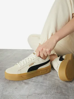 Кеды PUMA Smash Platform V3 Sd, бежевый, арт. 391942P0P-01