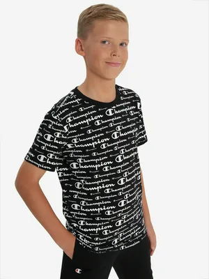 Футболка для мальчиков Champion, черный, арт. 307374C0K-KL001