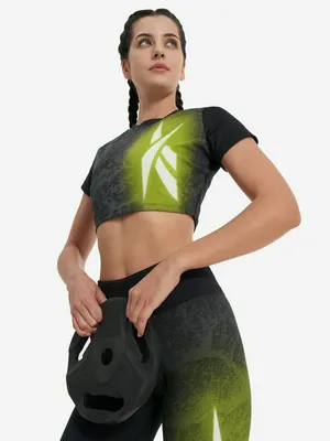 Футболка Reebok Lux Bold Cropped, черный, арт. 100205571R00