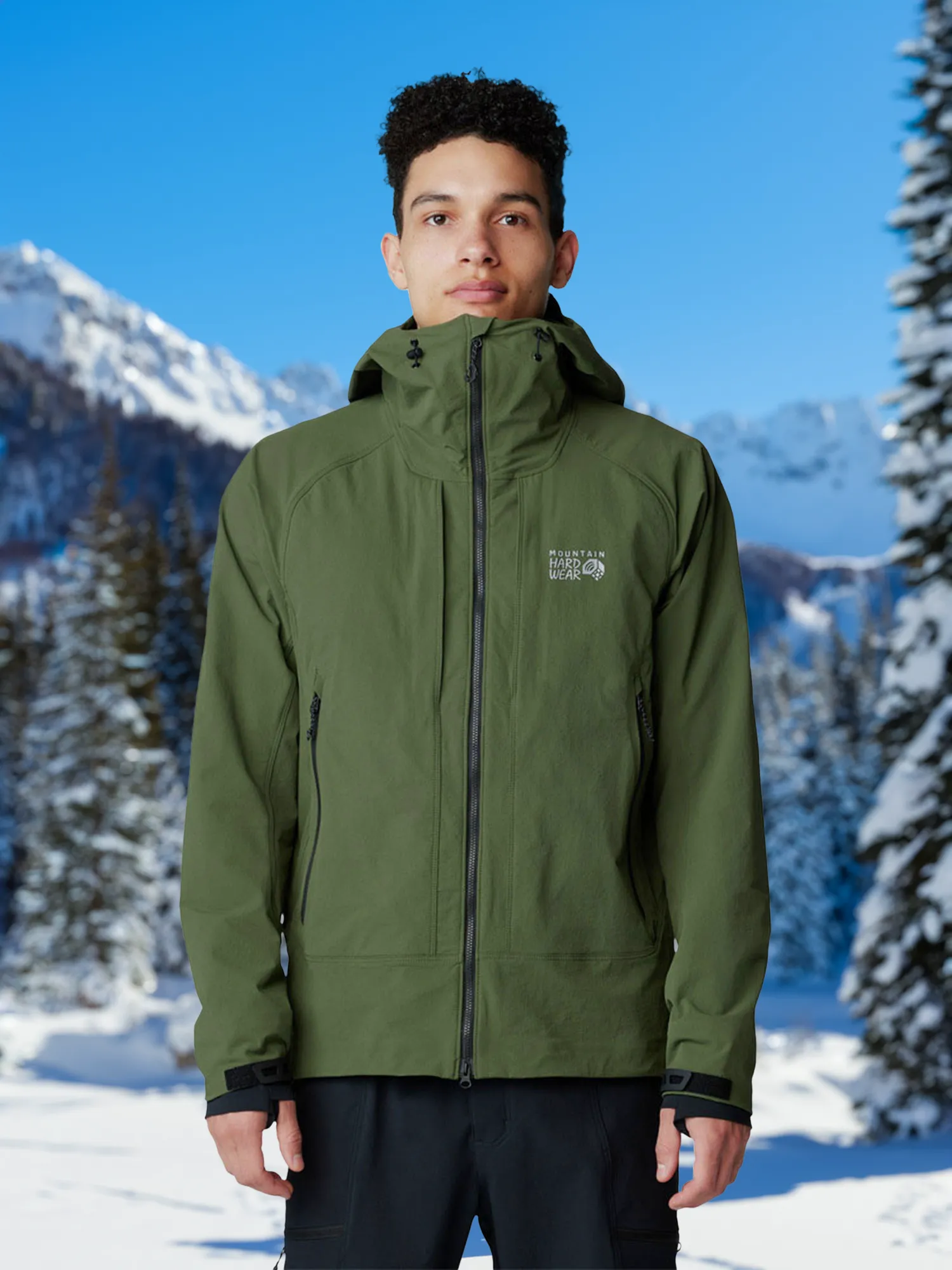Куртка софтшелл Mountain Hardwear Chockstone Alpine, зеленый, арт. 2077761MHW-347