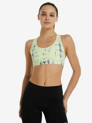Топ бра спортивный Reebok Lux Perform Racer, желтый, арт. IM4023R00