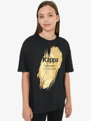 Футболка для девочек Kappa, черный, арт. 134232KAP-99
