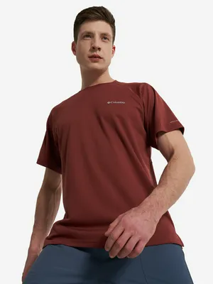 Футболка Columbia Alpine Chill Pro Ss Crew, красный, арт. 2118631CLB-681