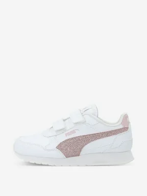 Кроссовки для девочек PUMA St Runner V4 L V Ps, белый, арт. 401587P0P-02