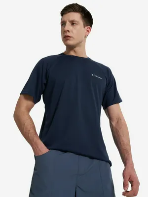 Футболка Columbia Alpine Chill Pro Ss Crew, синий, арт. 2118631CLB-464