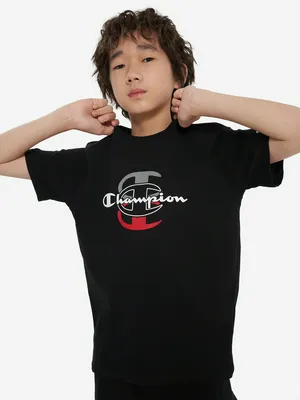 Футболка для мальчиков Champion, черный, арт. 307365C0K-KK001