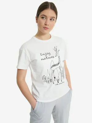 Футболка для девочек Outventure, белый, арт. 134143OUT-00