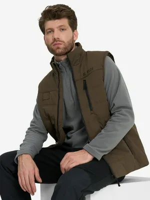 Жилет утепленный мужской Geotech, коричневый, арт. 130776G2P-T4