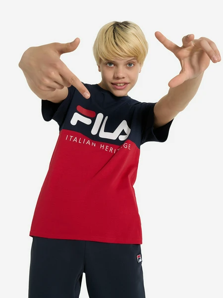 Футболка для мальчиков FILA, красный, арт. 137955FLA-HM
