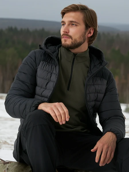 Пуховик мужской Outventure, серый, арт. 129895OUT-AB