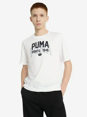 Футболка PUMA Graphics Varsity, белый, арт. 690739P0P-02