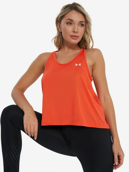 Майка женская Under Armour Tech Swing Tank, оранжевый, арт. 1389854U0F-847