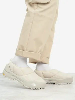 Мужские утепленные слипоны The North Face Base Camp Thermoball Mule, бежевый, арт. NF0A8DBUEXL1T1K