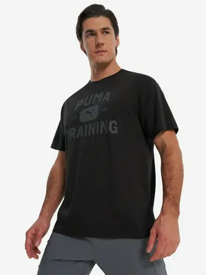 Футболка PUMA Graphics Train Logo Relaxed, черный, арт. 526568P0P-51