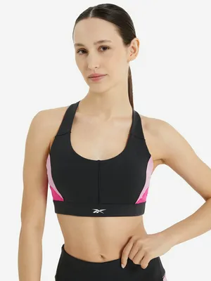 Топ бра спортивный Reebok Lux Racer, черный, арт. 100076161R00