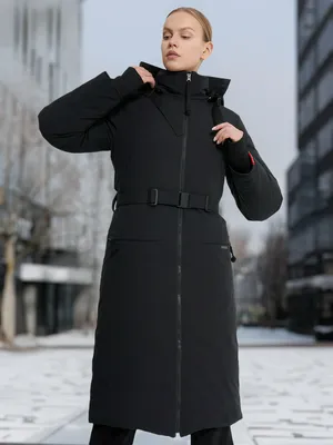 Пальто пуховое женское Bask Agata, черный, арт. 22224BSK-9009