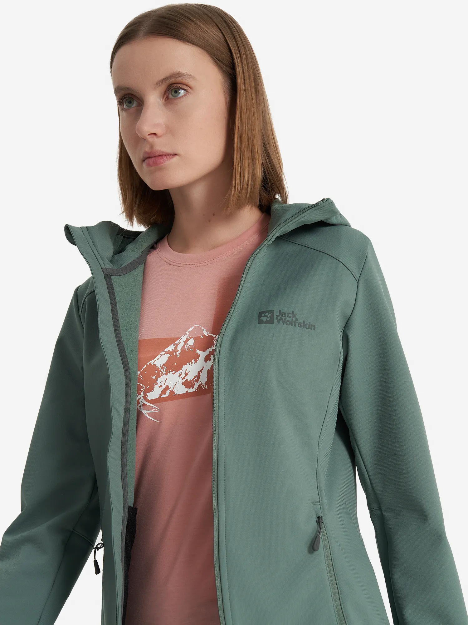 Куртка софтшелл Jack Wolfskin Bornberg, зеленый, арт. 1307692J01-4311
