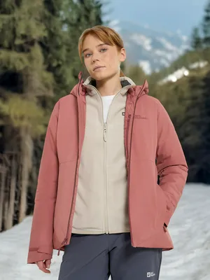 Куртка утепленная женская Jack Wolfskin Wisper, красный, арт. A61893J01-J0127