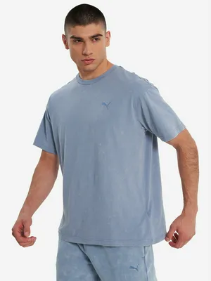 Футболка мужская PUMA Ess Elevated, голубой, арт. 688048P0P-34